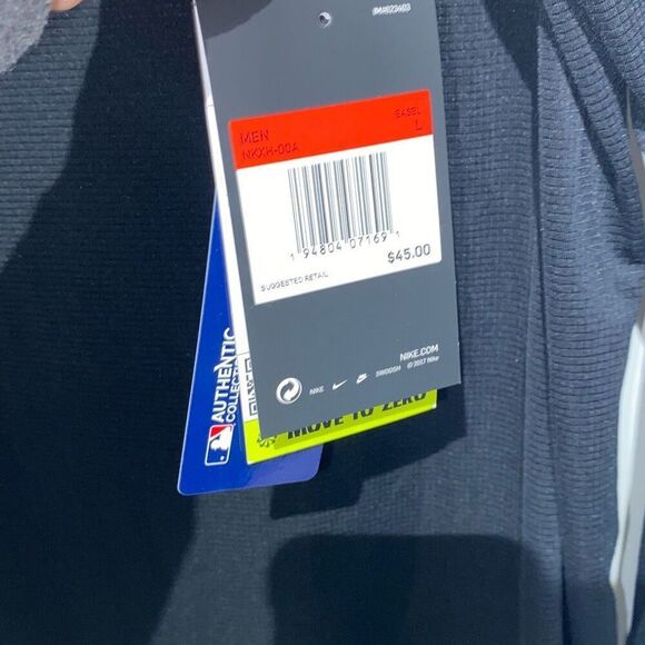 Nike Men's Gray Dri-Fit Slim Fit Move To Zero Long Sleeve Athletic Top Large NWT - Picture 5 of 8